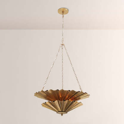 Kattmie Round Two Tier Chandelier 28"-Fullstarlighting
