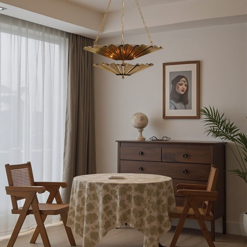 Kattmie Round Two Tier Chandelier 28"-Fullstarlighting