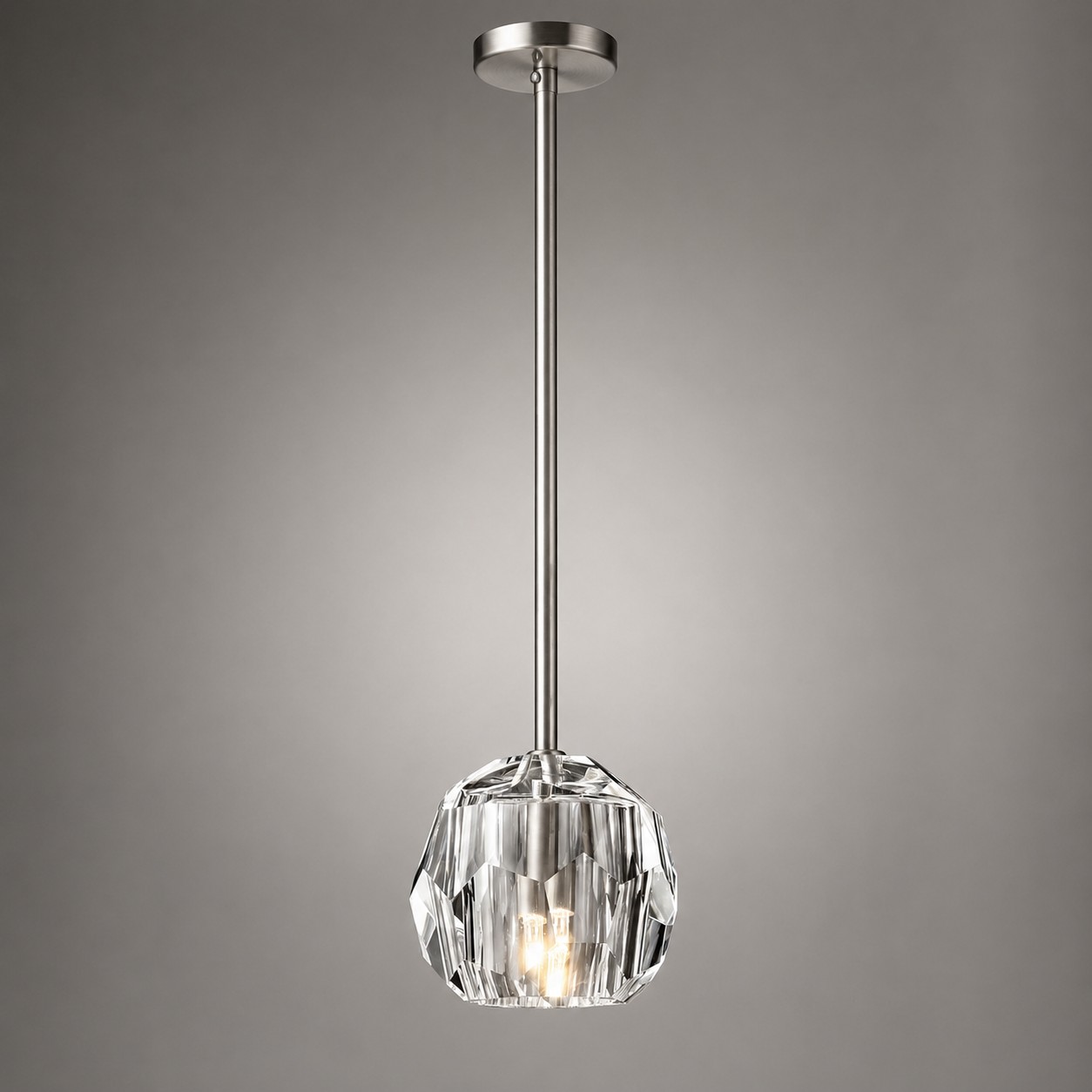 Kelly Faceted Glass Rod Pendant Light-Fullstarlighting