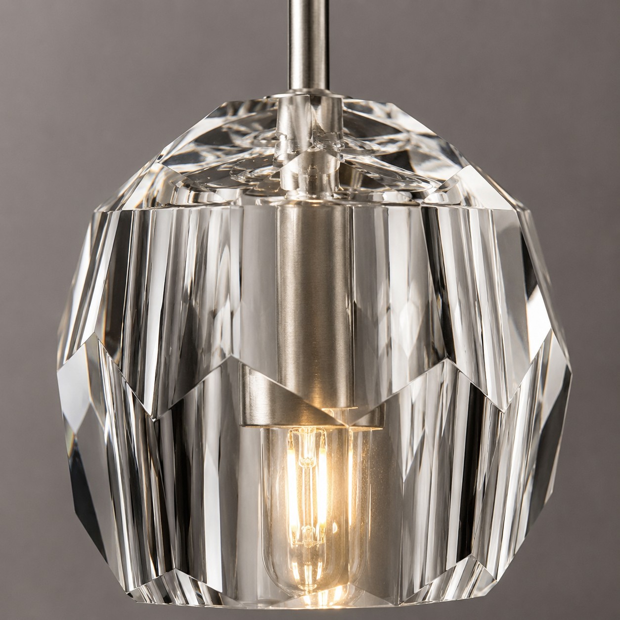 Kelly Faceted Glass Rod Pendant Light-Fullstarlighting