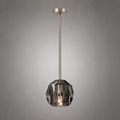 Kelly Faceted Glass Rod Pendant Light-Fullstarlighting
