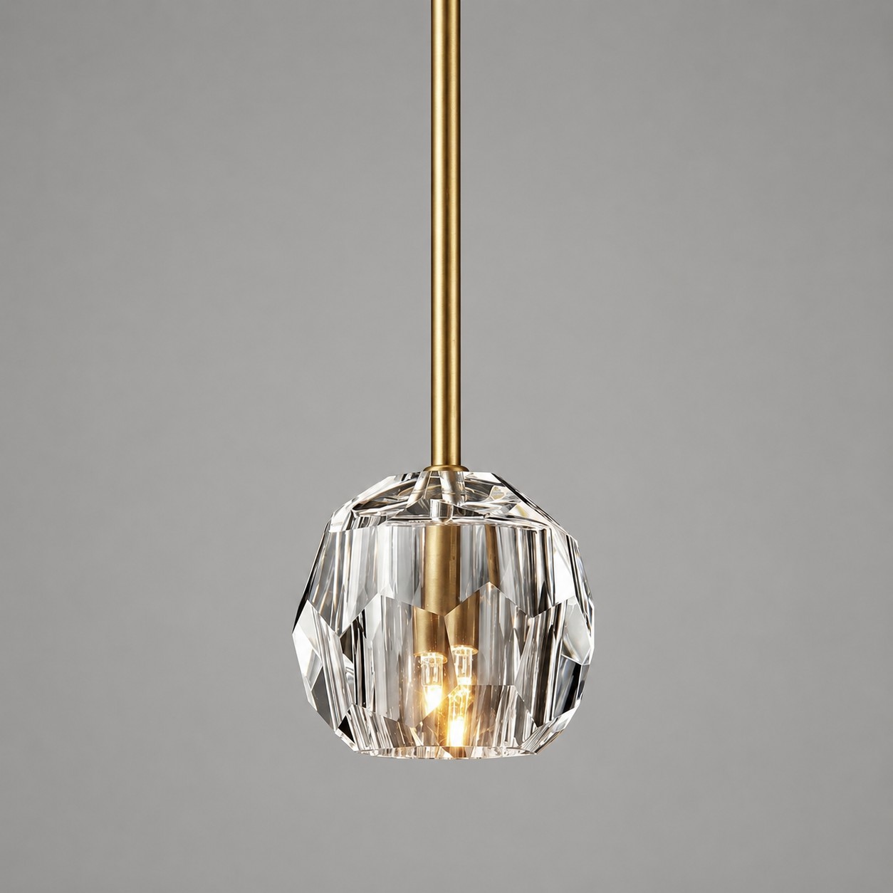 Kelly Faceted Glass Rod Pendant Light-Fullstarlighting