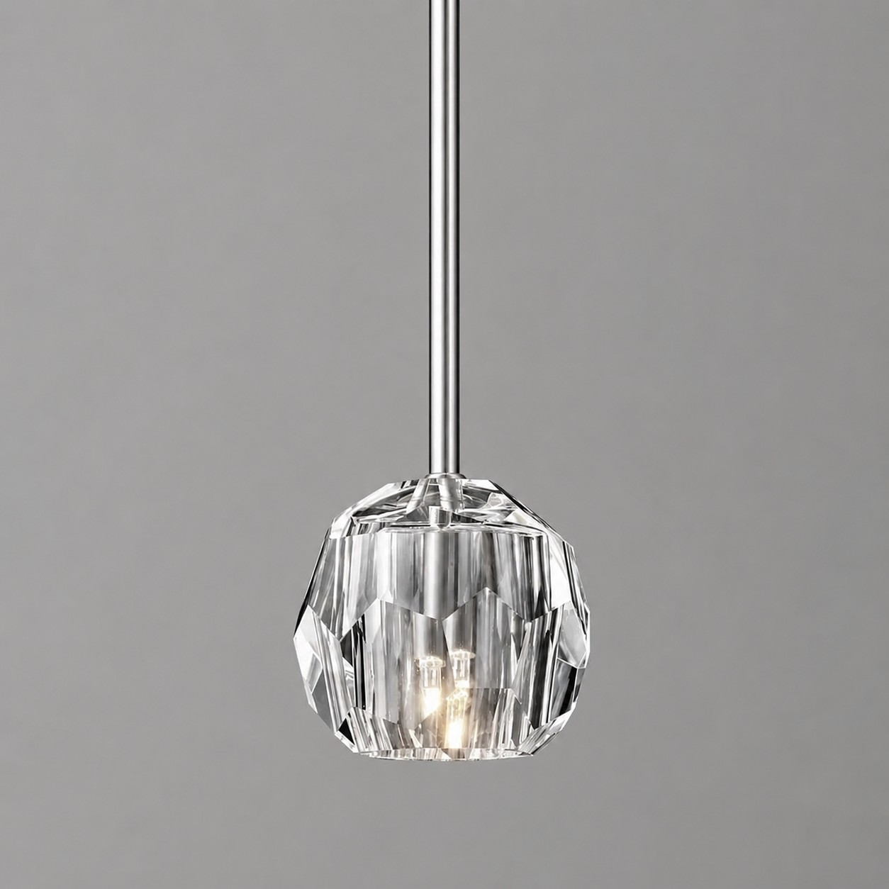 Kelly Faceted Glass Rod Pendant Light-Fullstarlighting