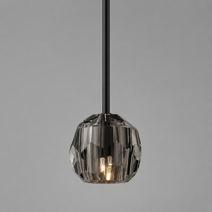 Kelly Faceted Glass Rod Pendant Light-Fullstarlighting
