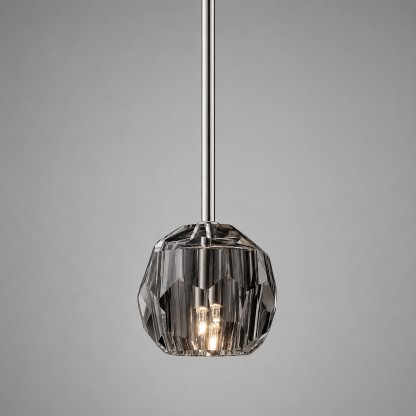 Kelly Faceted Glass Rod Pendant Light-Fullstarlighting