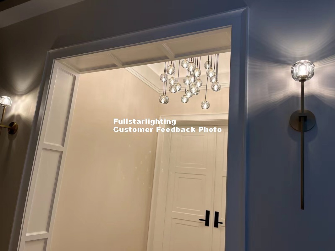 Kelly Glass Grand Wall Sconce-Fullstarlighting
