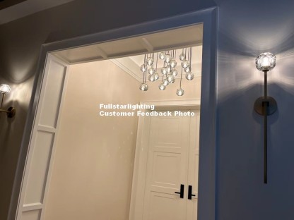 Kelly Glass Grand Wall Sconce-Fullstarlighting