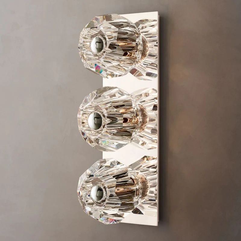 Kelly Glass Linear Short Wall Sconce-Fullstarlighting