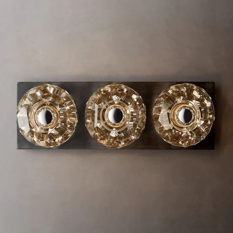 Kelly Glass Linear Short Wall Sconce-Fullstarlighting