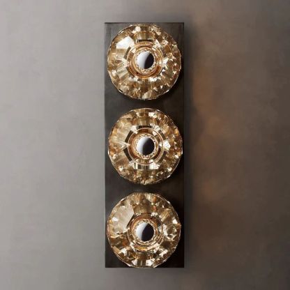 Kelly Glass Linear Short Wall Sconce-Fullstarlighting