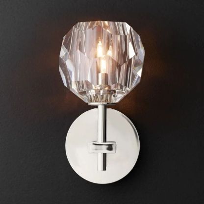 Kelly Glass Short Wall Sconce-Fullstarlighting