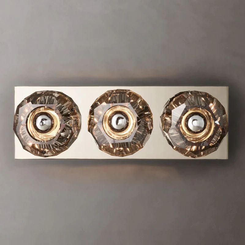Kelly Glass Linear Short Wall Sconce-Fullstarlighting