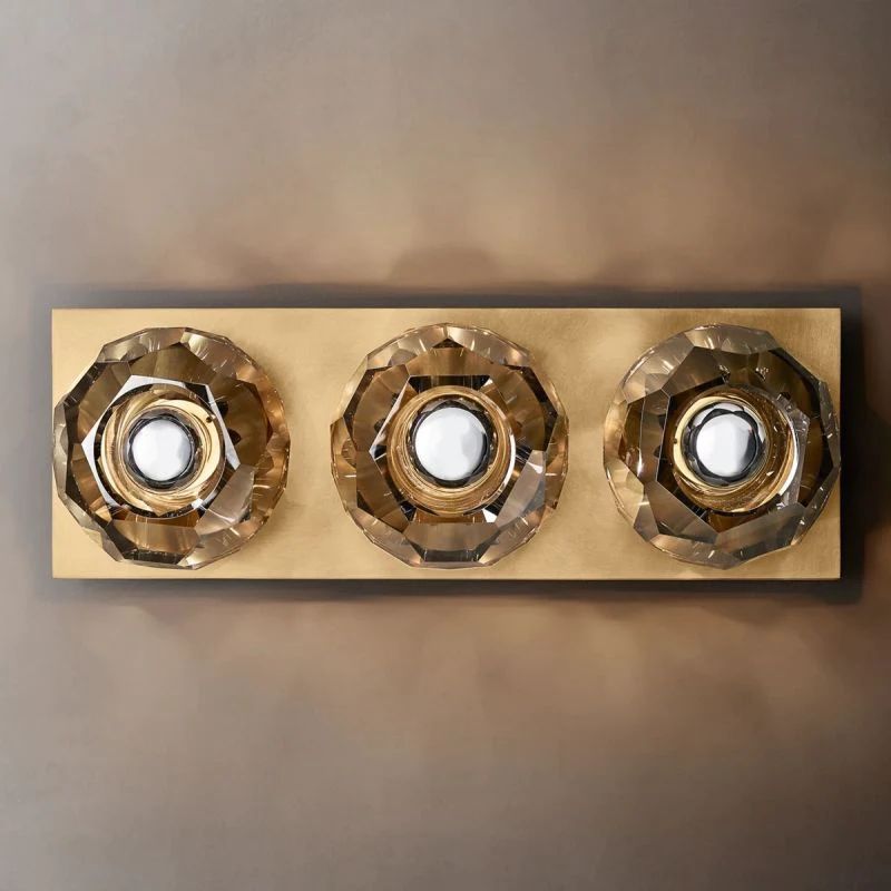 Kelly Glass Linear Short Wall Sconce-Fullstarlighting