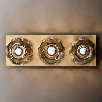Kelly Glass Linear Short Wall Sconce-Fullstarlighting