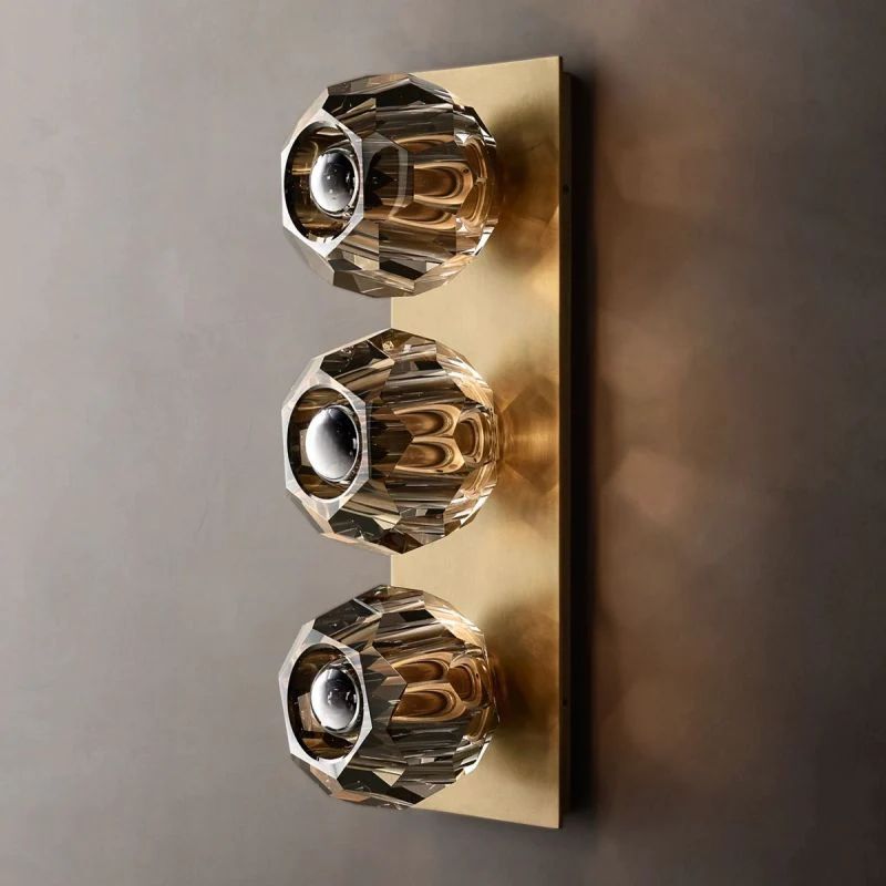 Kelly Glass Linear Short Wall Sconce-Fullstarlighting