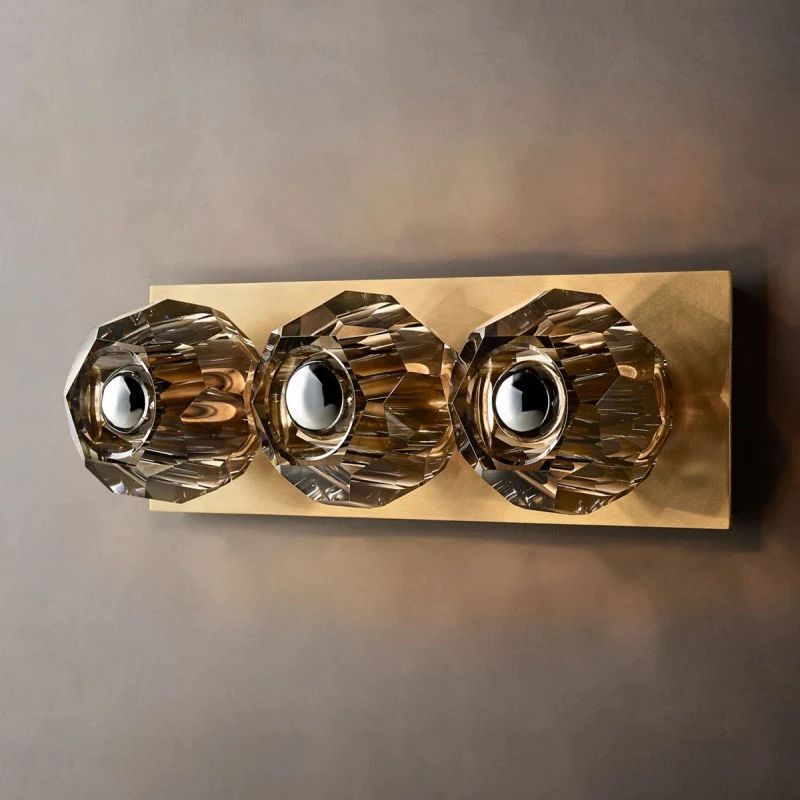 Kelly Glass Linear Short Wall Sconce-Fullstarlighting