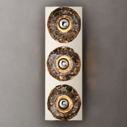 Kelly Glass Linear Short Wall Sconce-Fullstarlighting