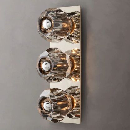 Kelly Glass Linear Short Wall Sconce-Fullstarlighting