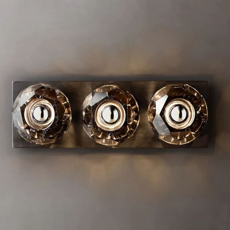 Kelly Glass Linear Short Wall Sconce-Fullstarlighting