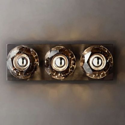 Kelly Glass Linear Short Wall Sconce-Fullstarlighting
