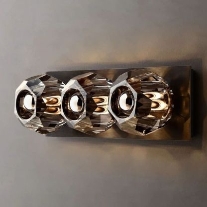 Kelly Glass Linear Short Wall Sconce-Fullstarlighting