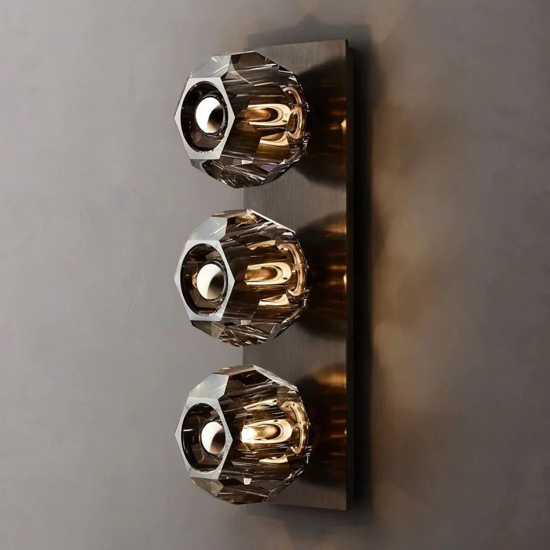 Kelly Glass Linear Short Wall Sconce-Fullstarlighting