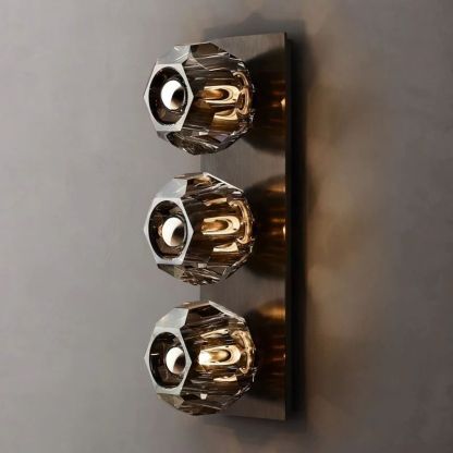 Kelly Glass Linear Short Wall Sconce-Fullstarlighting