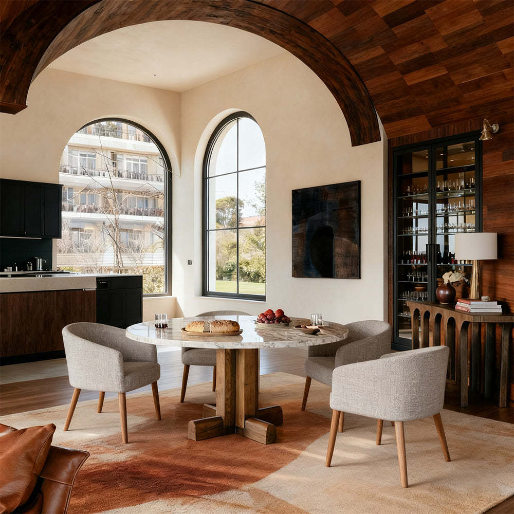 Khodier Round Dining Table-Fullstarlighting