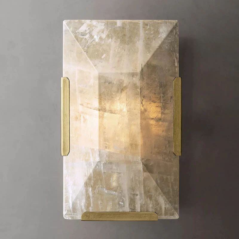 Kiko Calcite Short Wall Sconce-Fullstarlighting