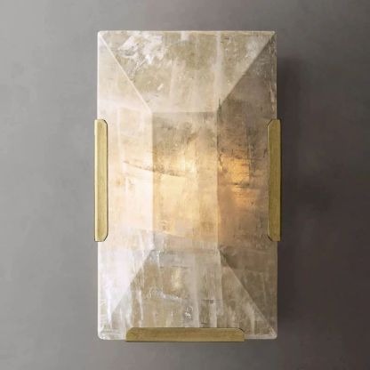 Kiko Calcite Short Wall Sconce-Fullstarlighting