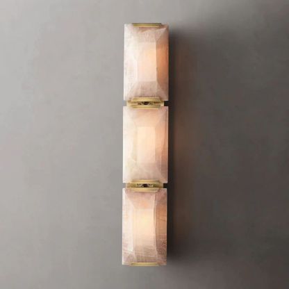 Kiko Calcite Triple Sconce-Fullstarlighting
