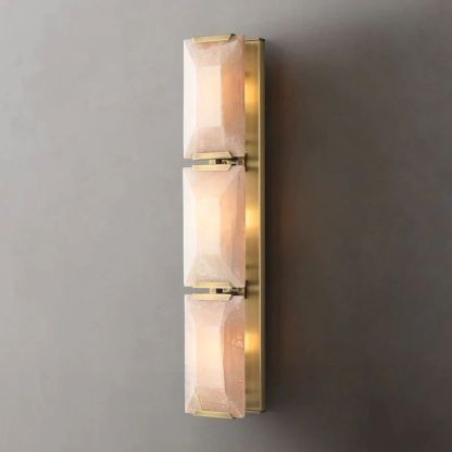 Kiko Calcite Triple Sconce-Fullstarlighting