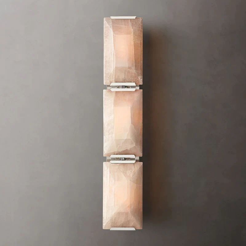 Kiko Calcite Triple Sconce-Fullstarlighting