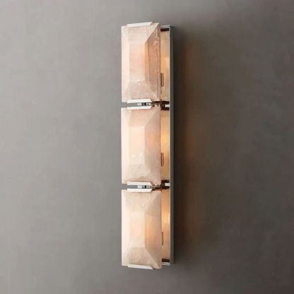 Kiko Calcite Triple Sconce-Fullstarlighting
