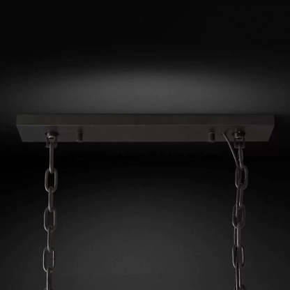 Kiko Crystal Rectangular Chandelier 42"-Fullstarlighting