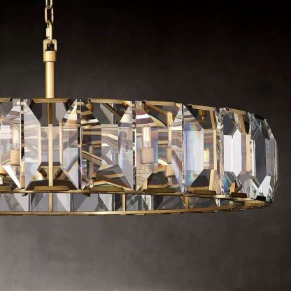 Kiko Crystal Round Chandelier 19"-Fullstarlighting
