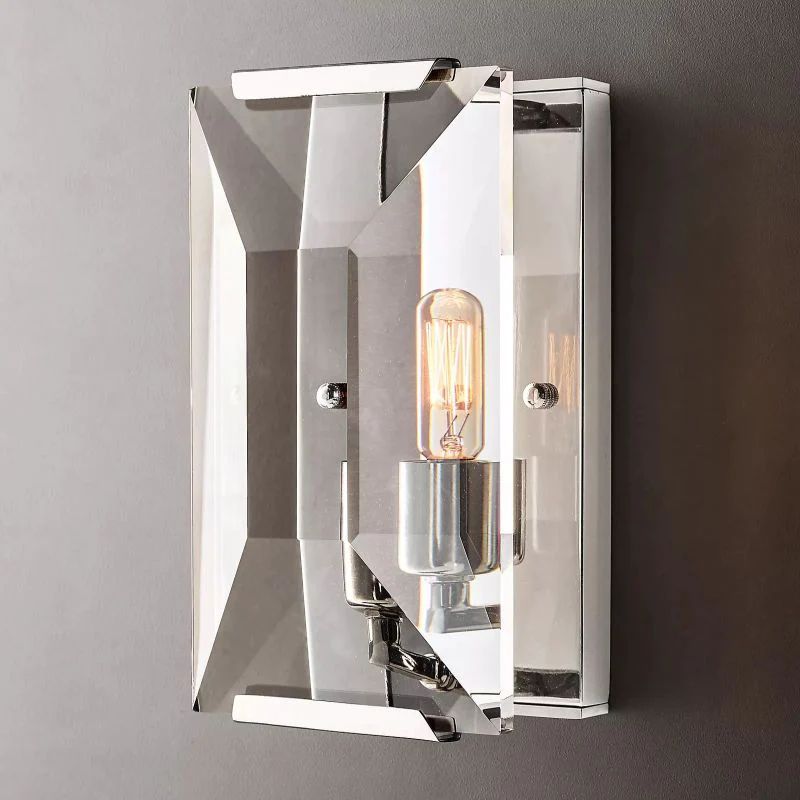 Harly Crystal Wall Sconce,glass modern wall lamps,bedroom wall lamps