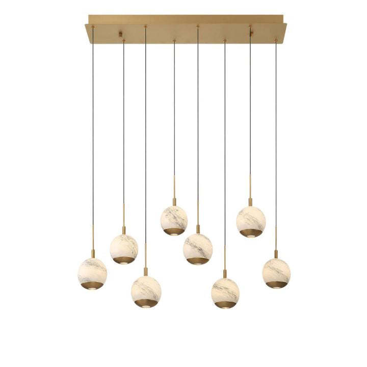 Kimma Lights Linear LED Chandelier-Fullstarlighting