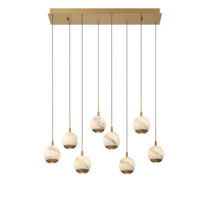 Kimma Lights Linear LED Chandelier-Fullstarlighting