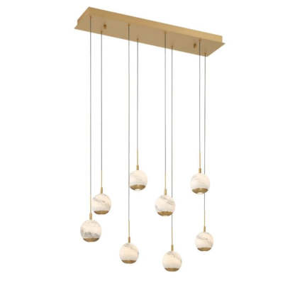 Kimma Lights Linear LED Chandelier-Fullstarlighting