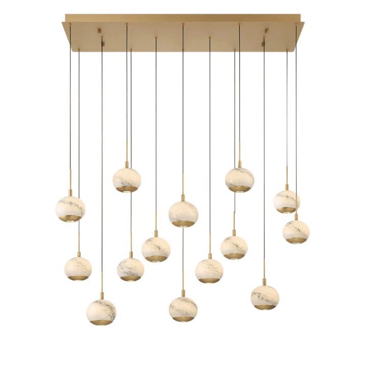 Kimma Lights Linear LED Chandelier-Fullstarlighting