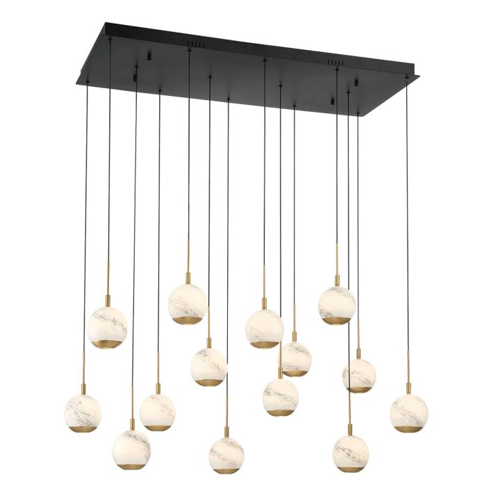 Kimma Lights Linear LED Chandelier-Fullstarlighting