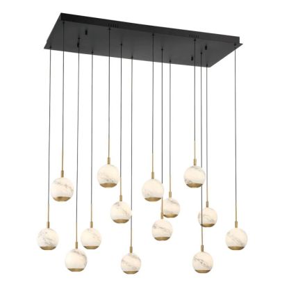Kimma Lights Linear LED Chandelier-Fullstarlighting