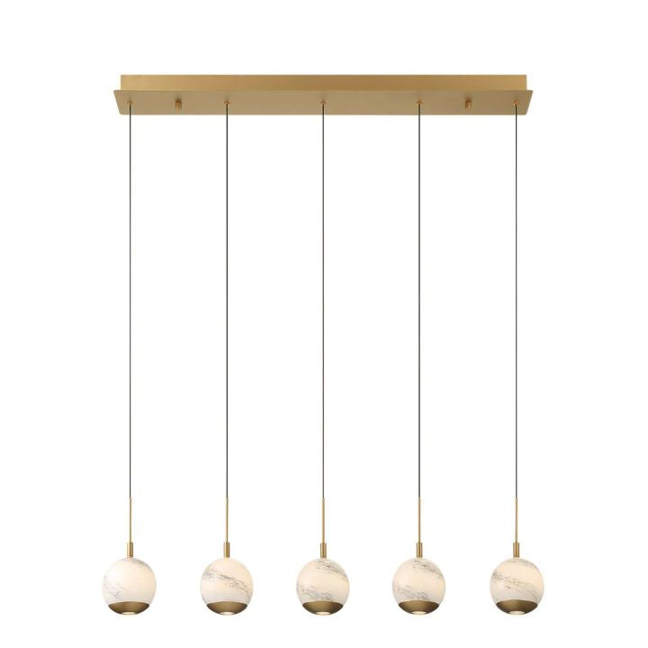 Kimma Lights Linear LED Chandelier-Fullstarlighting
