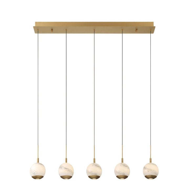 Kimma Lights Linear LED Chandelier-Fullstarlighting