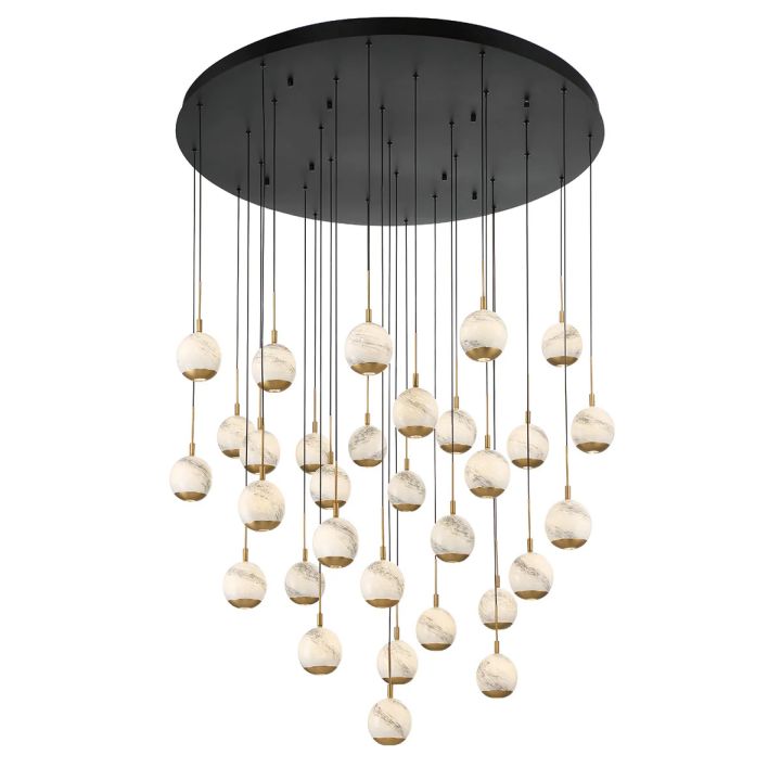 Kimma Lights Round LED Chandelier-Fullstarlighting