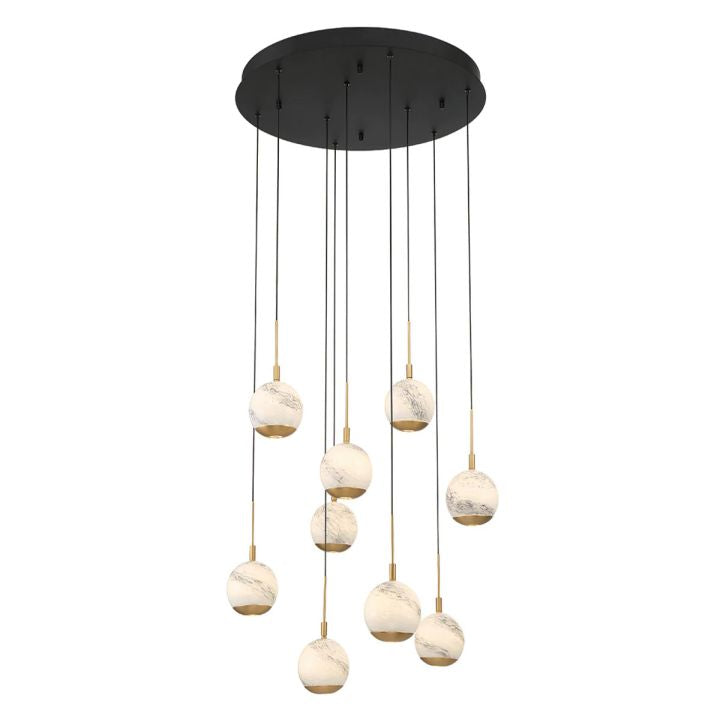 Kimma Lights Round LED Chandelier-Fullstarlighting