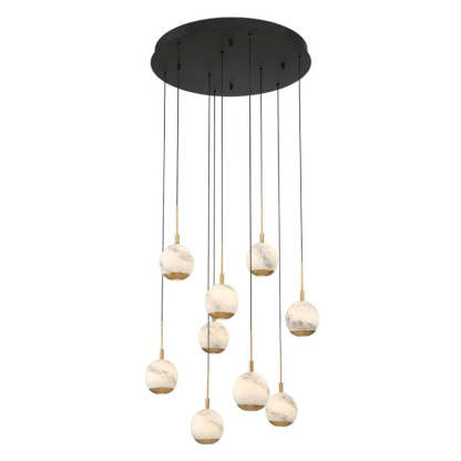 Kimma Lights Round LED Chandelier-Fullstarlighting