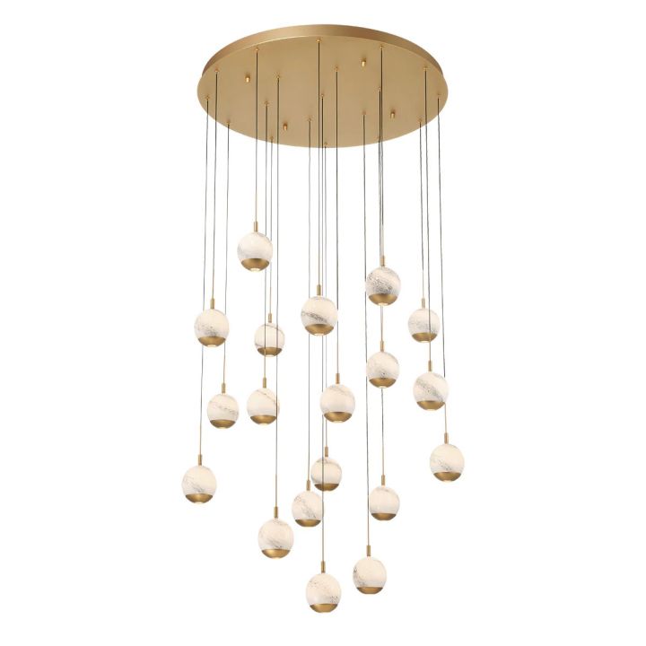Kimma Lights Round LED Chandelier-Fullstarlighting