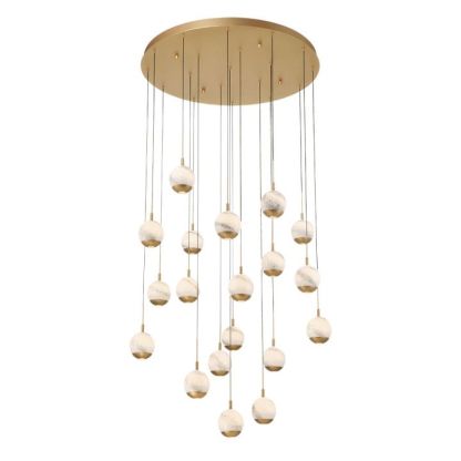Kimma Lights Round LED Chandelier-Fullstarlighting